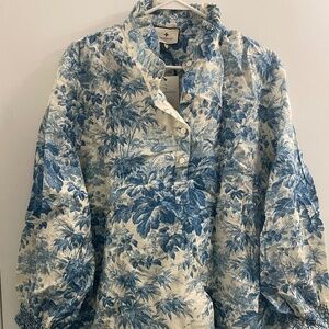 Tuckernuck Teagan flower popover top (brand new, with tickets)